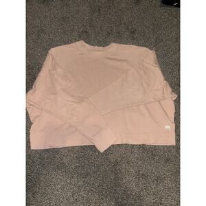Vuori women’s cropped sweatshirt peach color size xl